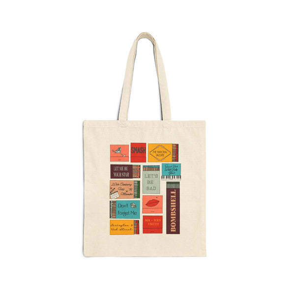Bombshell Matchbox Cotton Canvas Tote Bag