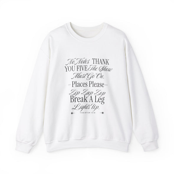 Theater Kid (Black) Crewneck Sweatshirt