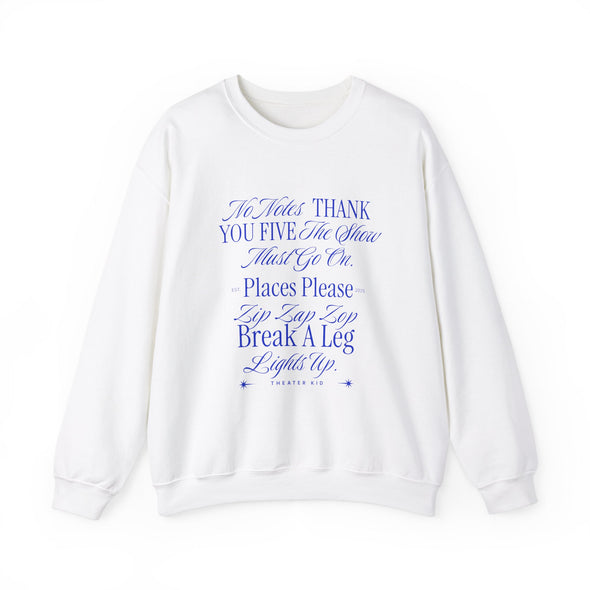 Theater Kid (Blue) Crewneck Sweatshirt