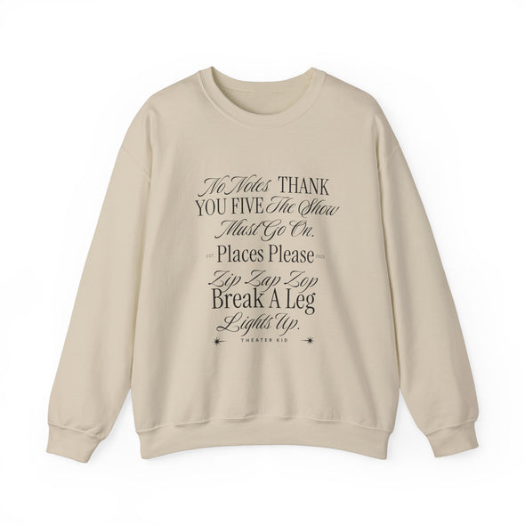 Theater Kid (Black) Crewneck Sweatshirt