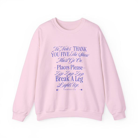 Theater Kid (Blue) Crewneck Sweatshirt