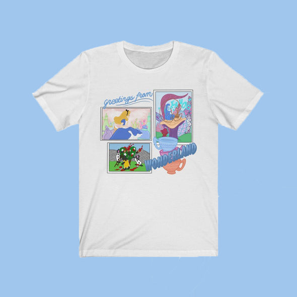 Greetings From Wonderland Short Sleeve Tee