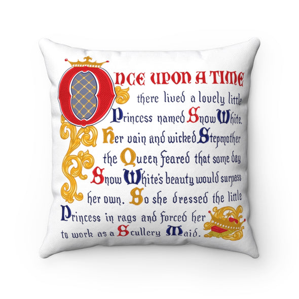 Once Upon A Time Square Pillow Case