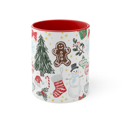 Christmas Accent Coffee Mug, 11oz