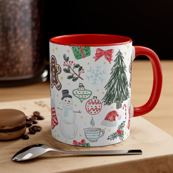 Christmas Accent Coffee Mug, 11oz