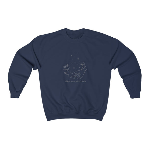Silver Replies Crewneck Sweatshirt
