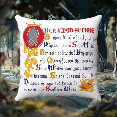Once Upon A Time Square Pillow